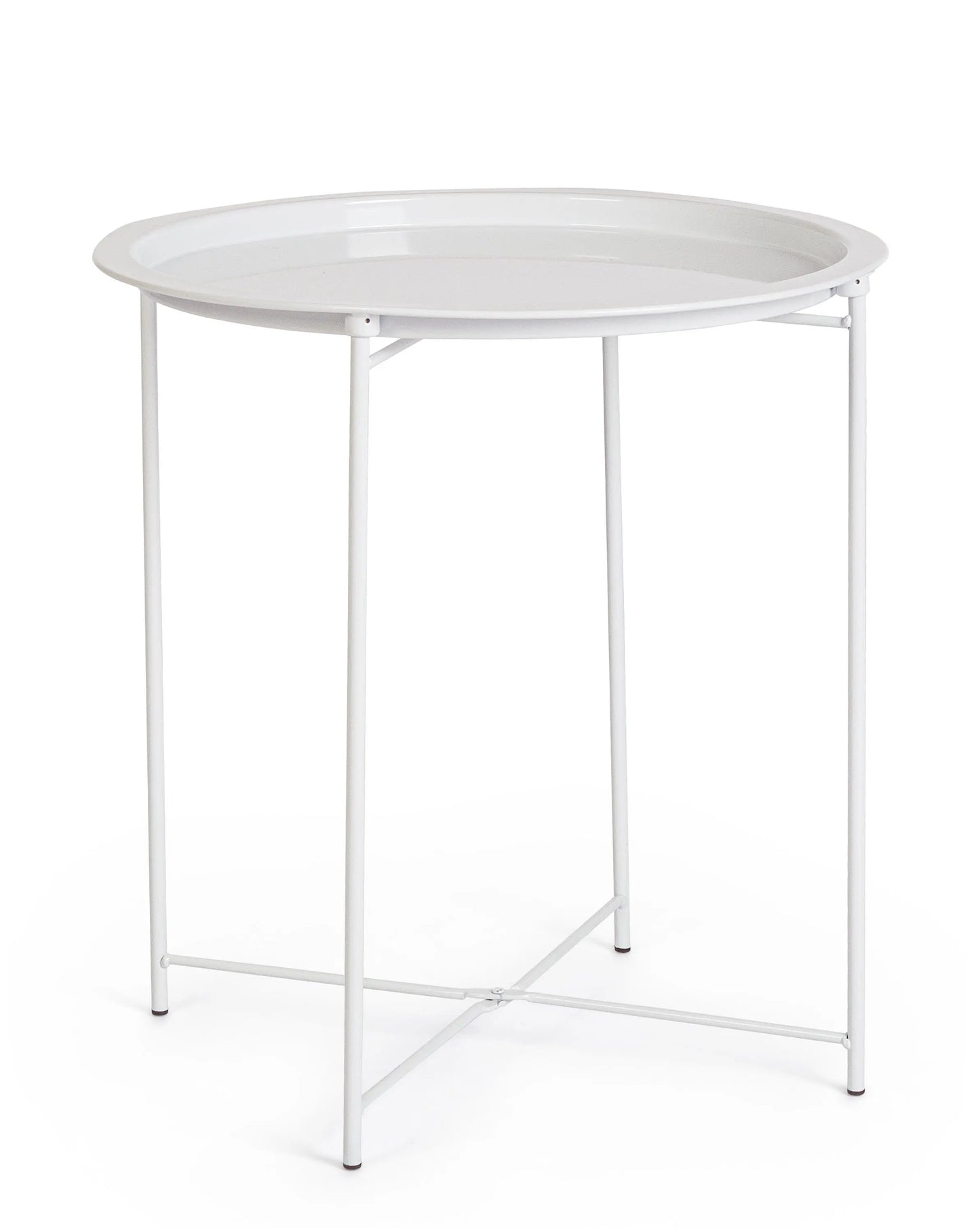 Tavolino Hilmar tortora/bianco ø47x51 cm