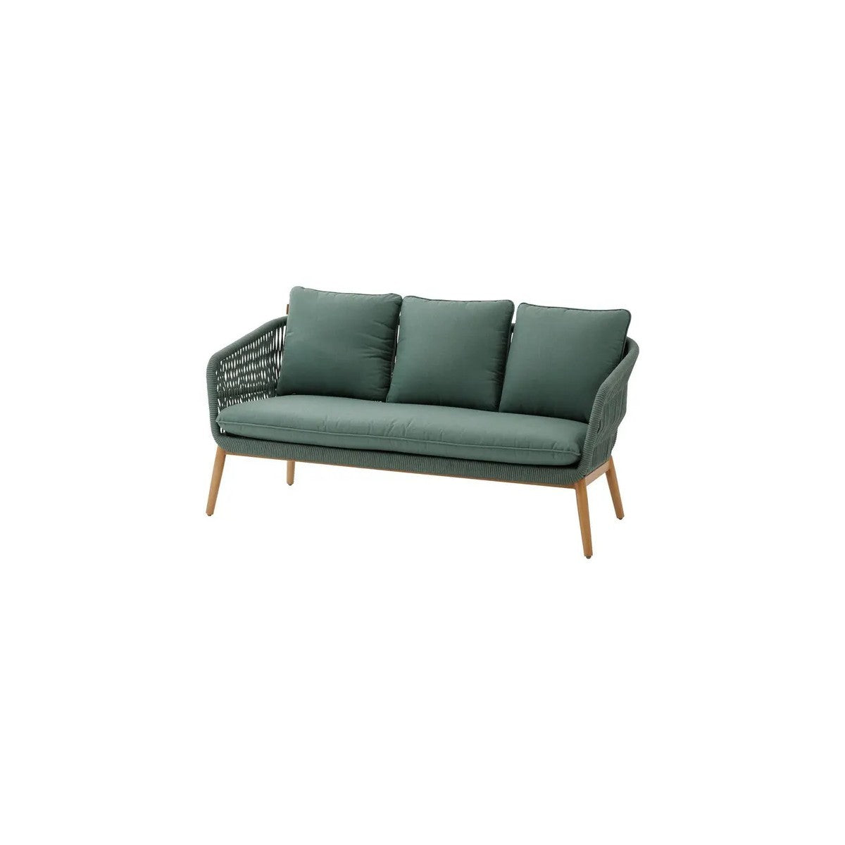 Salón de jardín verde oliva de 5 plazas Orissa