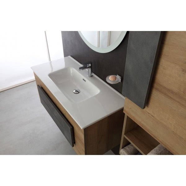 Composizione bagno due cassetti un' anta in Legno URBAN 100x47x h49 cm