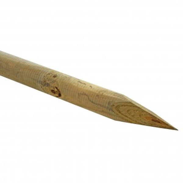 Runder, spitzer Stab aus imprägniertem Holz, Ø 6 cm, H 200 cm