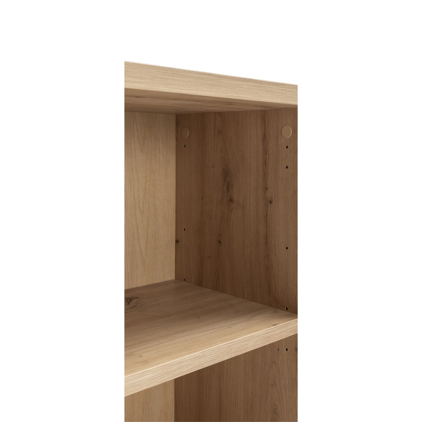 High library with 5 adjustable shelves - Dimensions: 217.20x81.60x35.70 cm