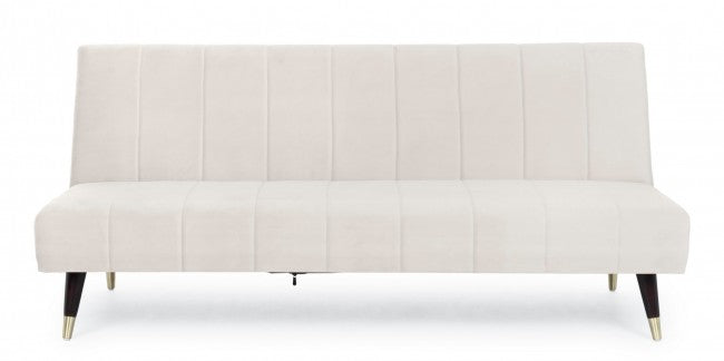 Alma sofa bed 3 seats velvet effect 180x88x82h cm