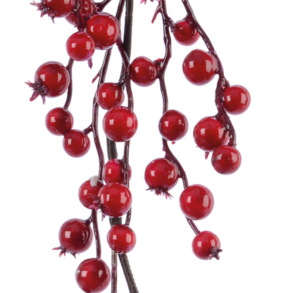 Garland with lacquered berries H 180 cm