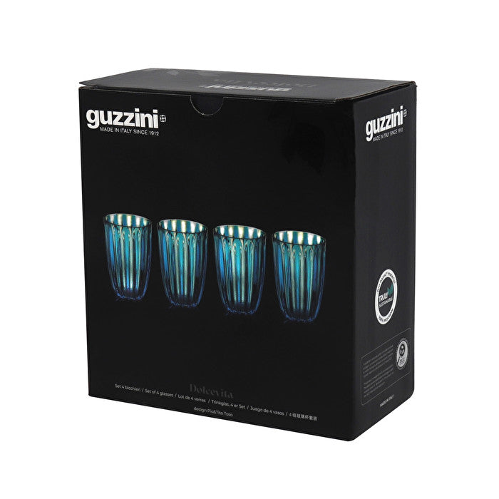 Juego de 4 vasos Guzzini Dolcevita esmeralda