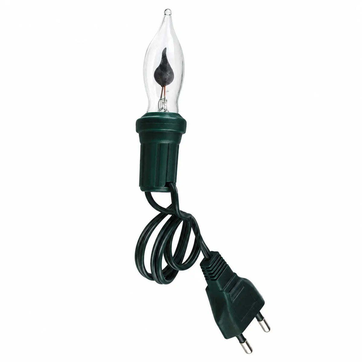Portalampada con lampada effetto fuoco