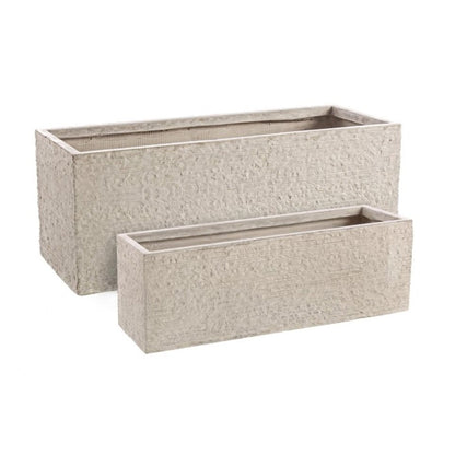 Vaso rettangolare sabbia 80x30x30 cm