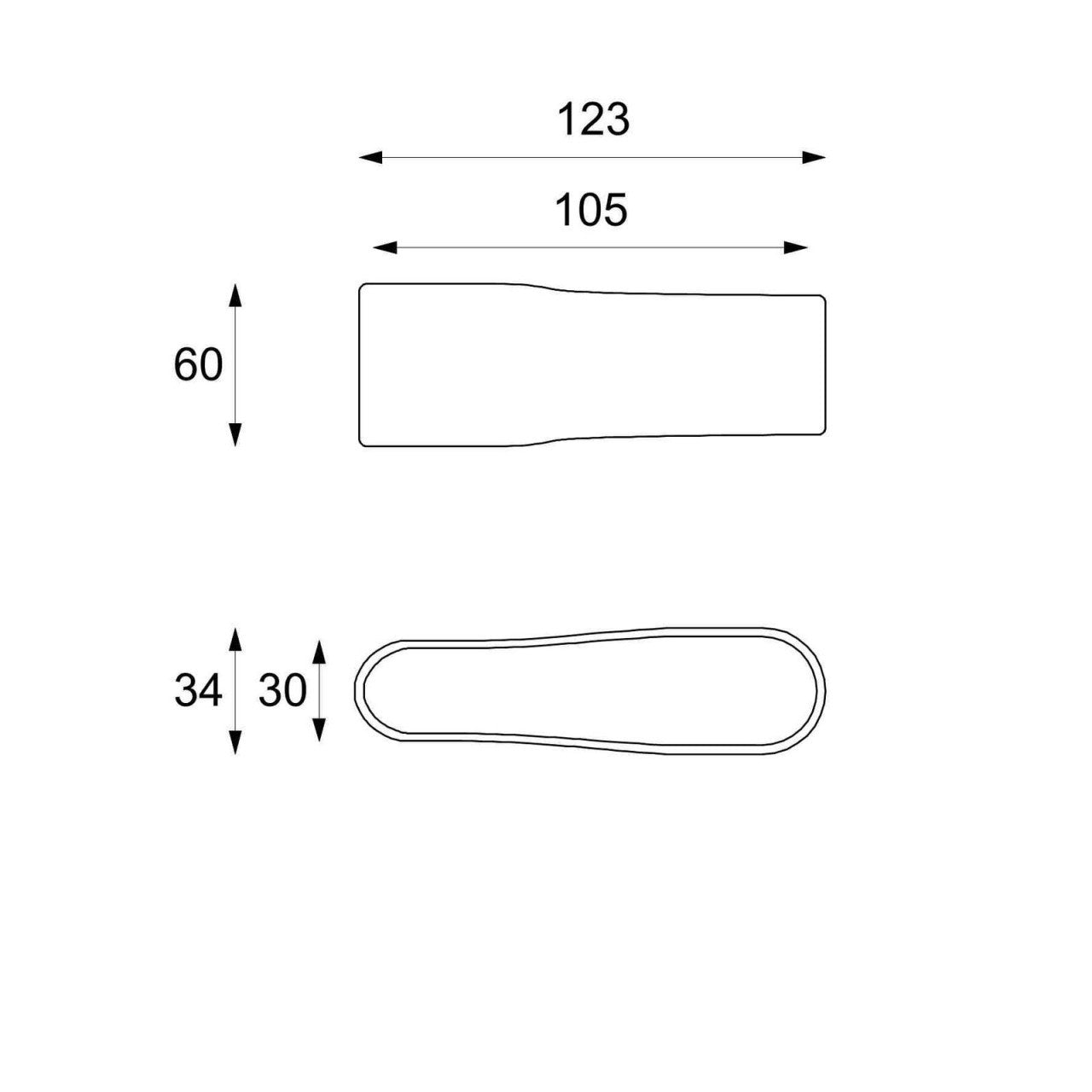 Modernes graues Steintischchen 123 x 60 x H 34 cm
