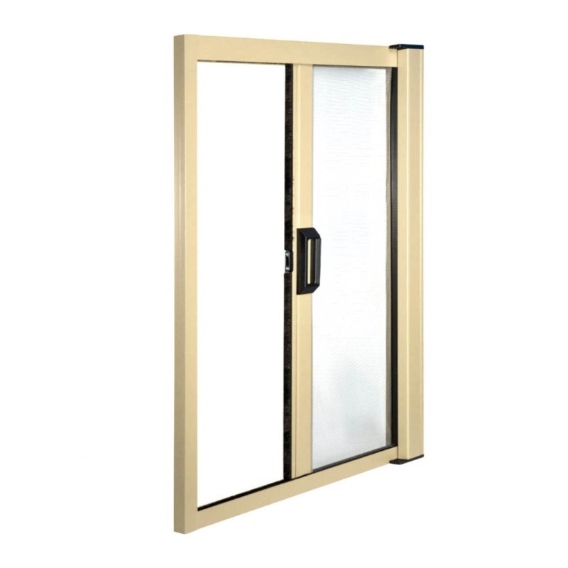 IRS-CE horizontales aufrollbares Moskitonetz 60 - 160x250 cm Elfenbein