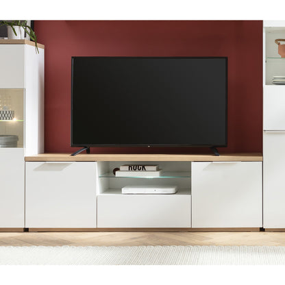 Mundi TV Stand with 2 Doors and 1 Drop-Down Door