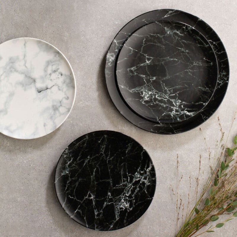 Marmorierter Frühstücksteller 21,5 cm