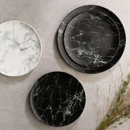 Marmorierter Frühstücksteller 21,5 cm