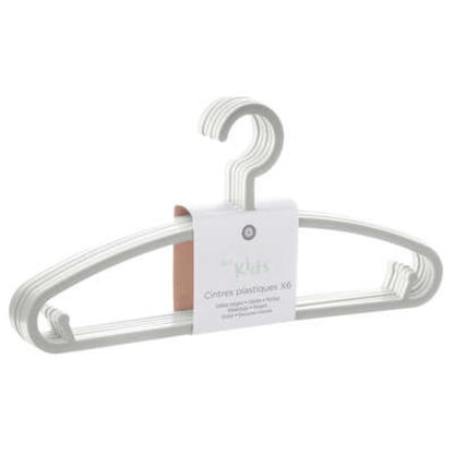 Set of 6 gray hangers