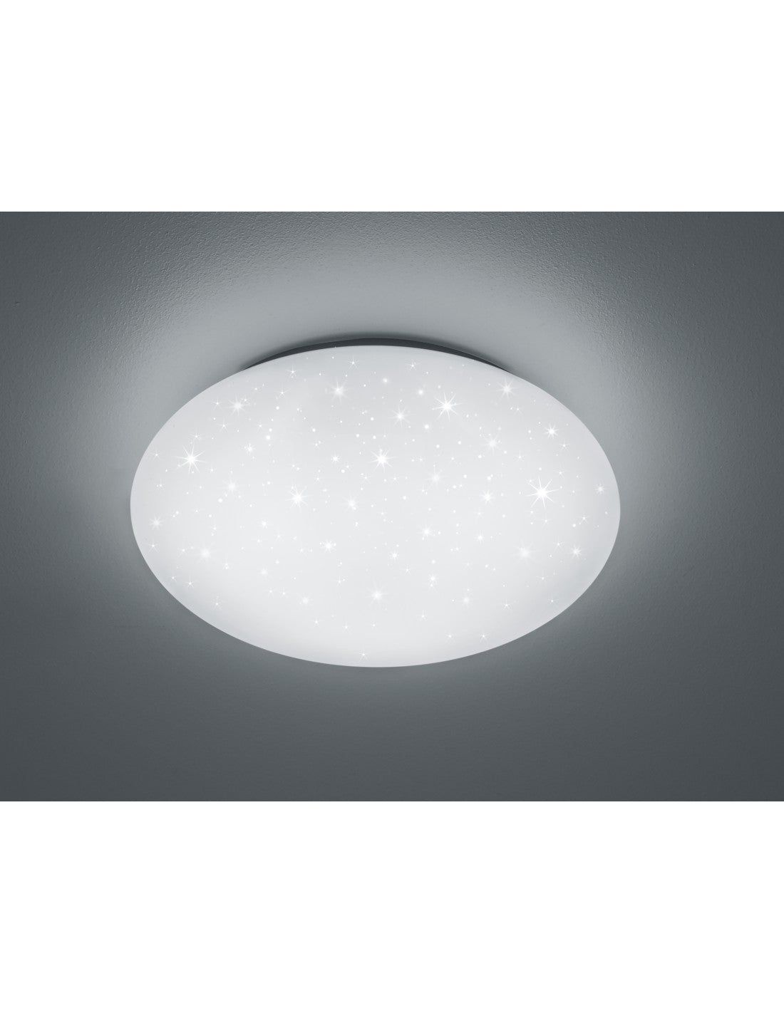 Modern Led Ceiling Light Lukida White Effect Sparkling Stars Trio Lighting