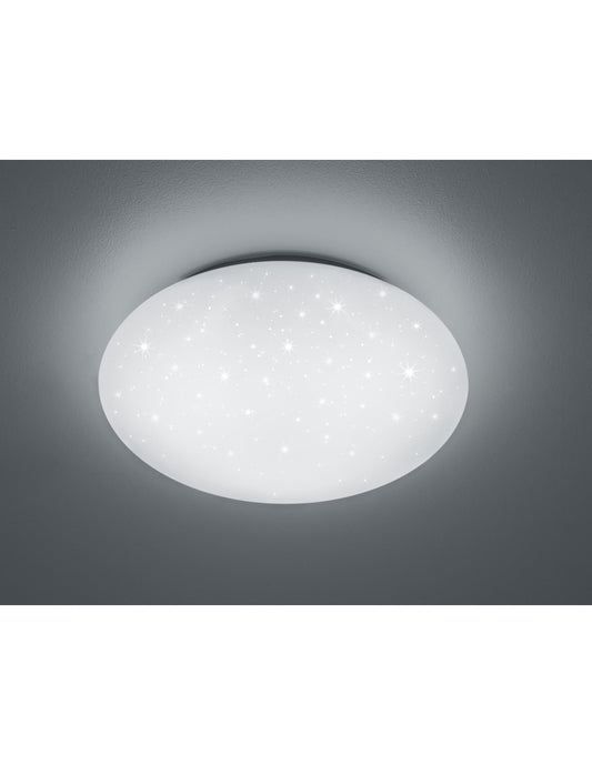 Modern Led Ceiling Light Lukida White Effect Sparkling Stars Trio Lighting