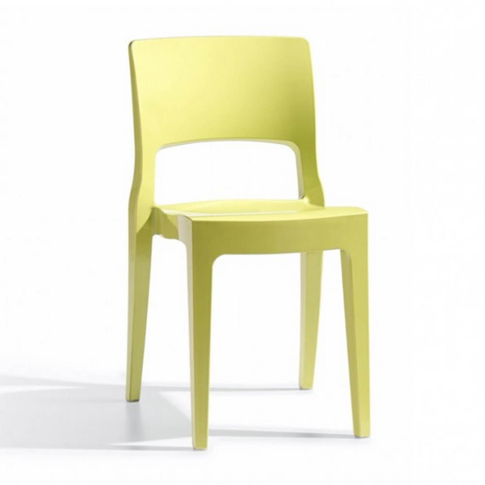 Silla Isy Scab Amarilla De Tecnopolímero Brillo