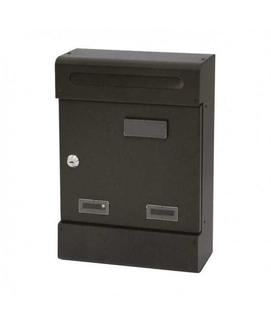 Anthracite mailbox 25x8x37h cm