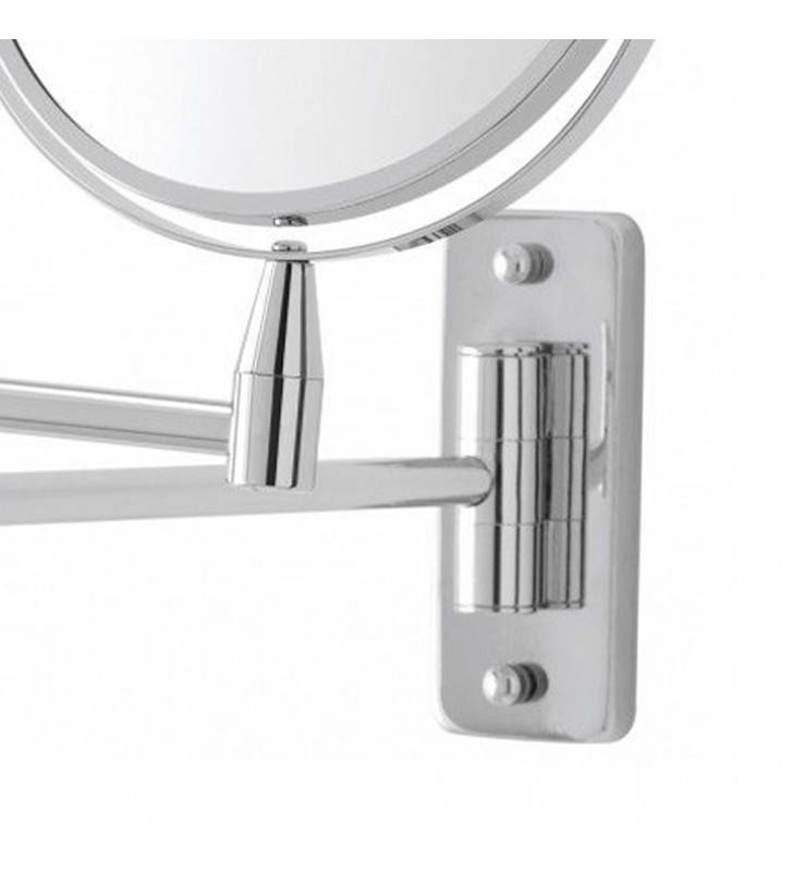 Chrome wall mirror d:17cm