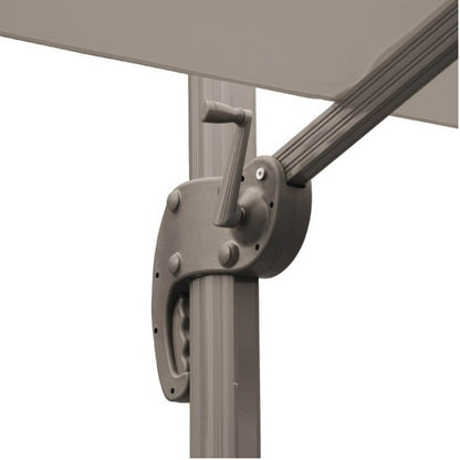 Deluxe Rechteckiger Sonnenschirm mit seitlichem Arm 4x3 Meter Taube