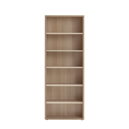 High library with 5 adjustable shelves - Dimensions: 217.20x81.60x35.70 cm