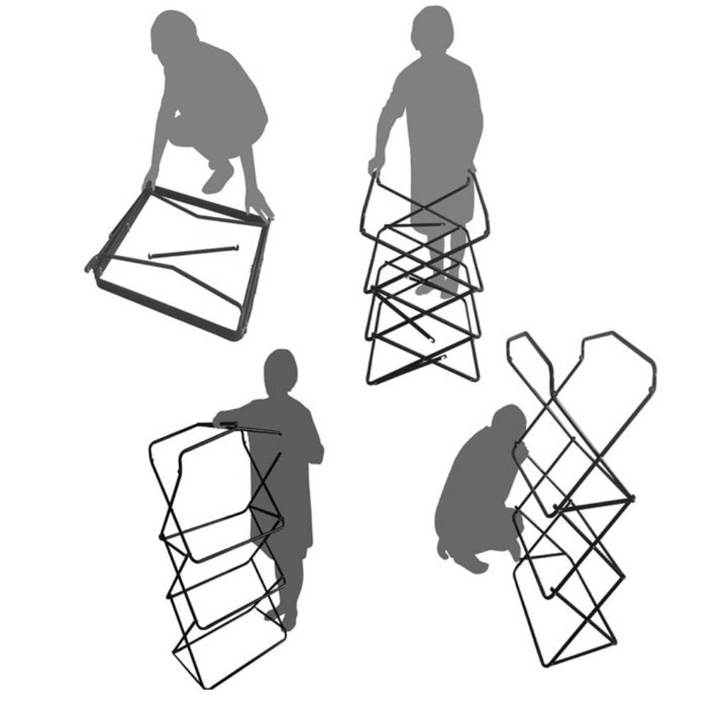 Faltbares Gewächshaus mit 3 Regalen 67 x 44 x 125 H Zentimeter