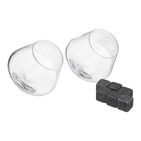 Set di 2 bicchieri da whisky D. 9,5 x P. 5,8 cm