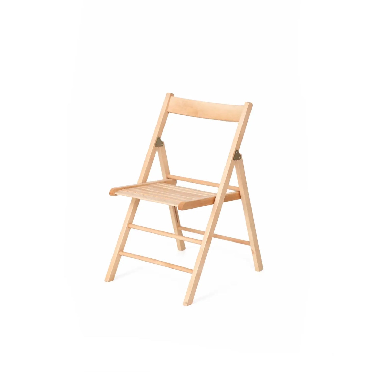 Folding chair with natural wood effect 54x44.5x80.5 h cm