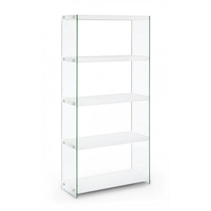 Libreria in vetro temperato 75x29,5x160 cm
