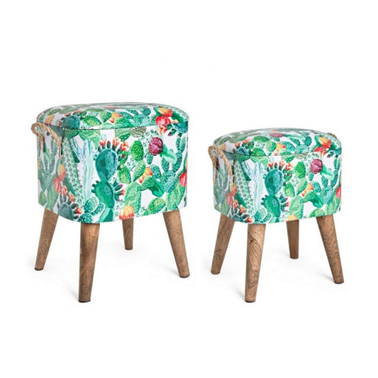 Sgabello contenitore 37.5x34.5x47 cm