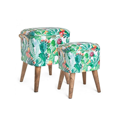 Sgabello contenitore 37.5x34.5x47 cm