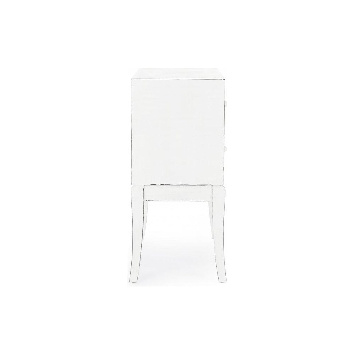 Cassettiera 2 cassetti bianco e grigio 72,5x36x81