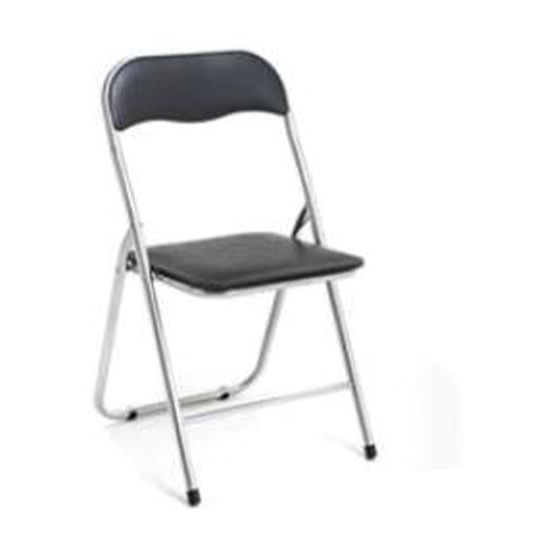 Polo black metal chair