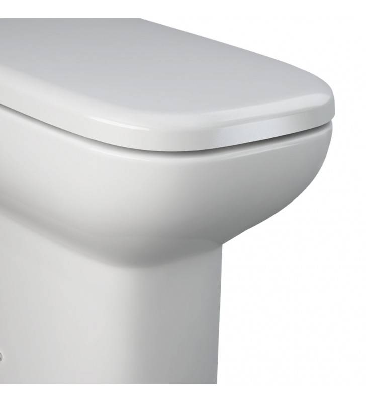 Floor standing toilet - River series, flush-to-wall installation