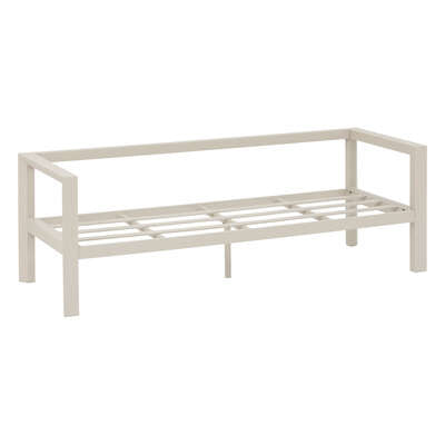 Elegantes und komfortables Salotto Evasion aus 5 Aluminiumstützen Ton 77 x B. 61 x H. 187 cm