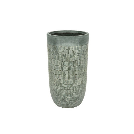 Vaso alto verde Ø24 x H49 cm