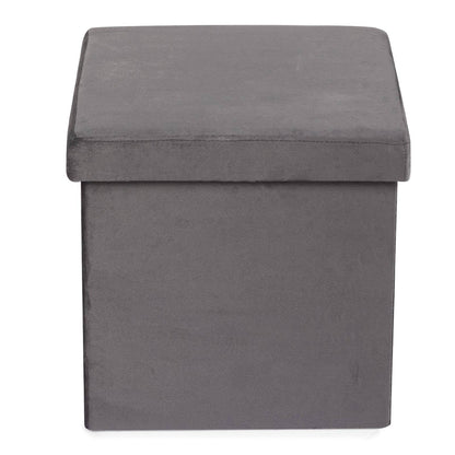Pouf contenitore grigio 38x38xh38 cm
