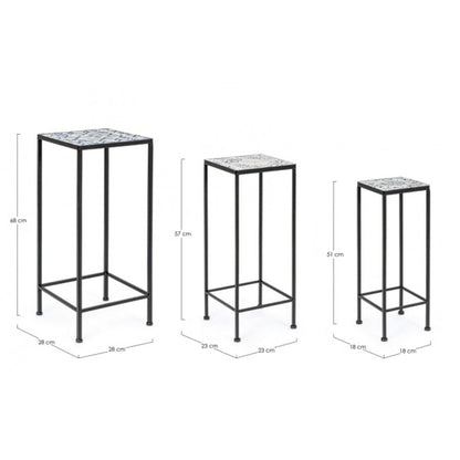 Tavolino Erice quadrato 23x23x57 cm