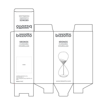 Clessidra arancione-marrone Ø10x29h