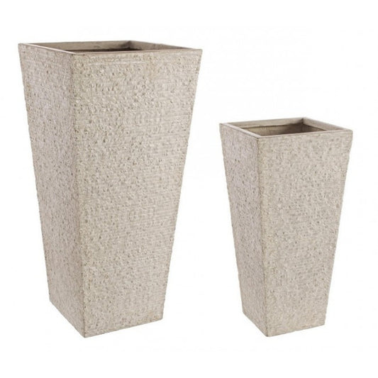 Vaso decorativo moderno Ø42x88 cm sabbia