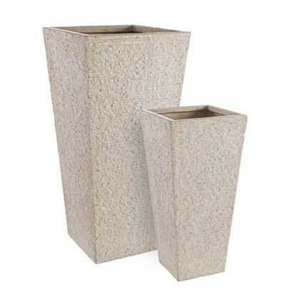 Vaso decorativo moderno Ø42x88 cm sabbia