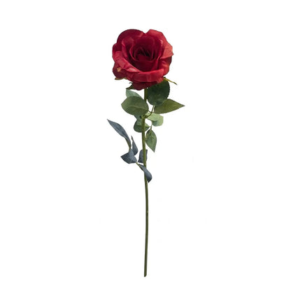 Rosa colombiana artificiale 68 cm rossa