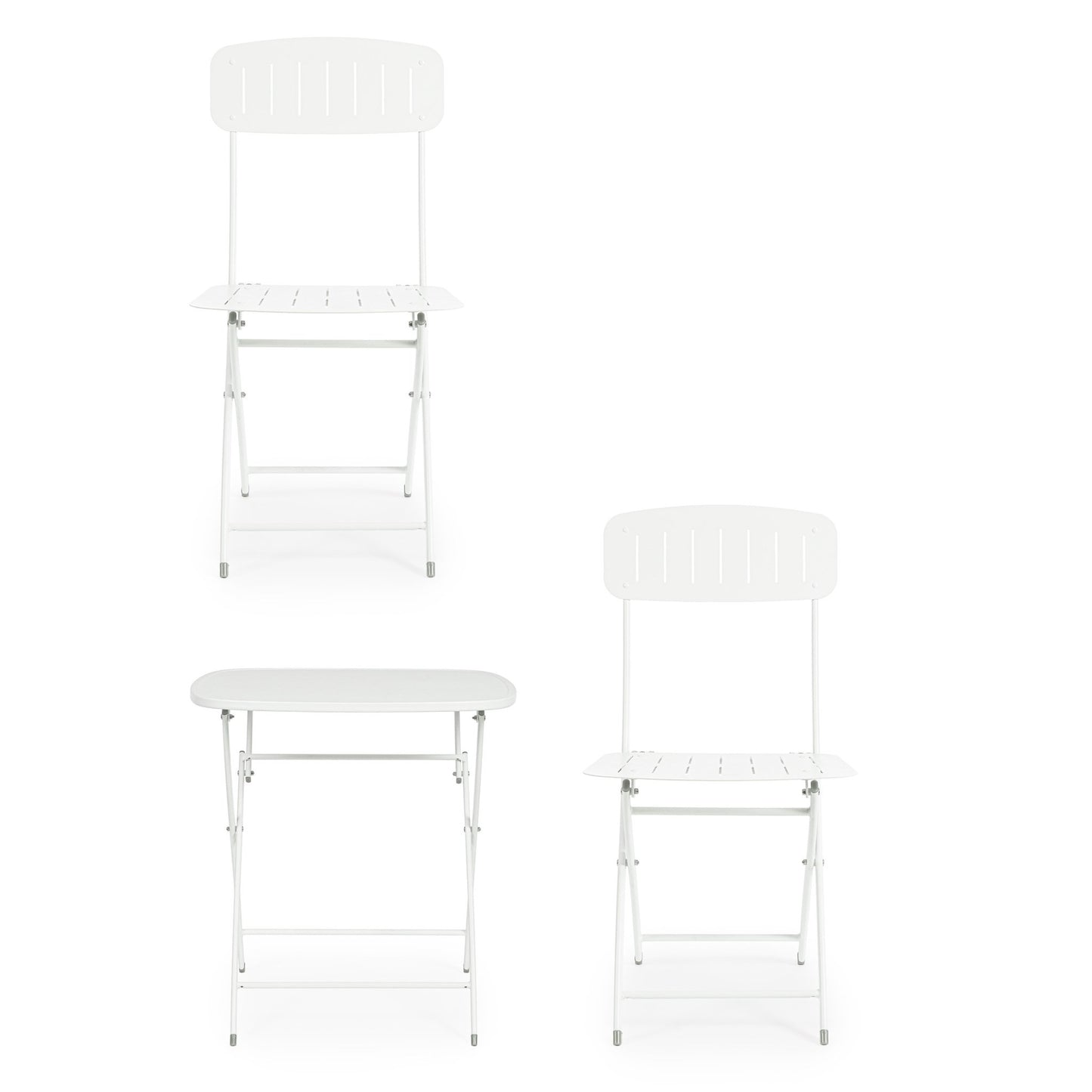 Set 3 pezzi Bistrot terracotta 44x50x85 cm