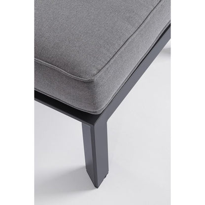 Sedia in alluminio con cuscino sfoderabile 66x45x41