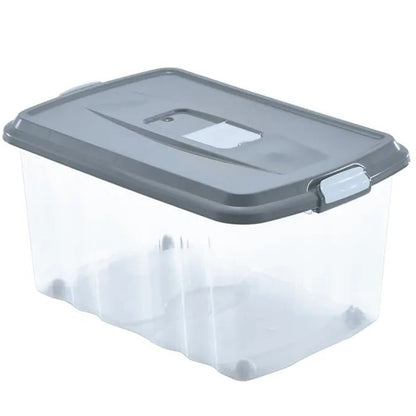 Caja contenedor 45L con ruedas y tapa 59×39×31 cm