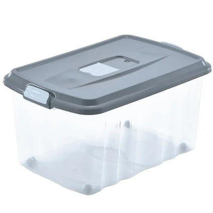 Caja contenedor 45L con ruedas y tapa 59×39×31 cm