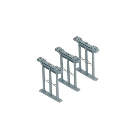 Set 3 piloni alti per binari e ponti 1:76