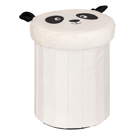Pouf pieghevole panda 30 x 36 cm