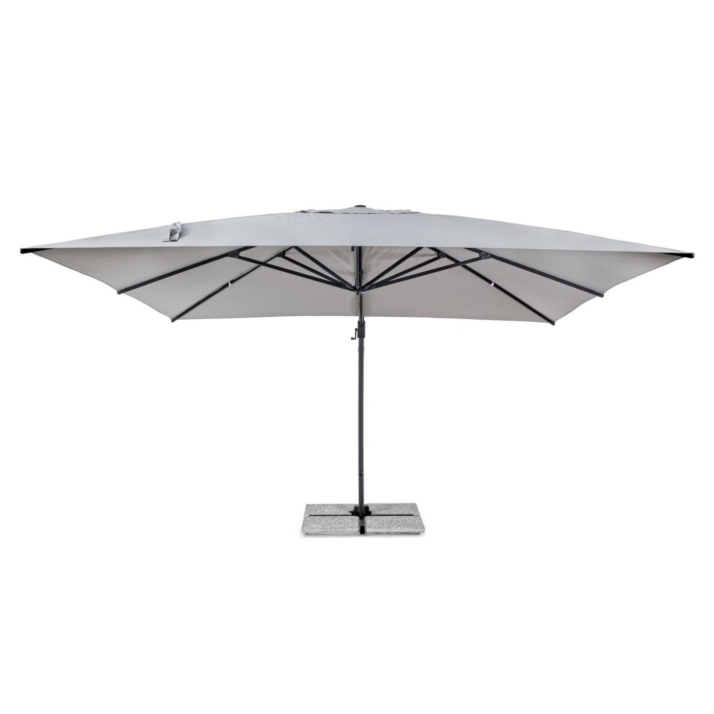 Ombrellone 4x4 antracite con braccio girevole