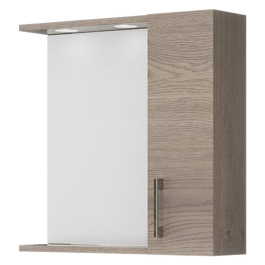 Badezimmerspiegel mit Einzelwandeinheit 58 x 16 x H.57 cm