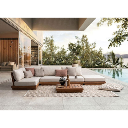 Cuscino bianco-naturale 80x80 cm