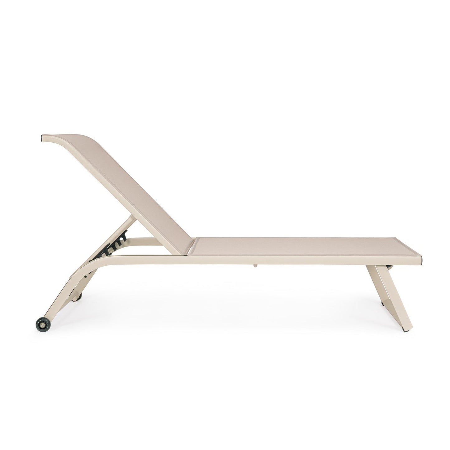 Lettino reclinabile 70x182 cm beige